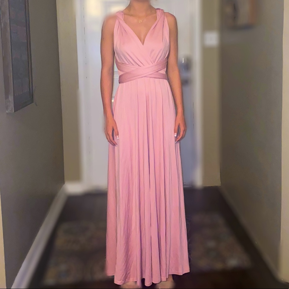 wrap formal dress.